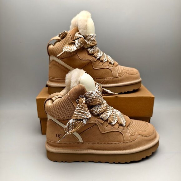UGG Womens Sand-Colored High-Top Casual Shoes - Picture 4 of 7